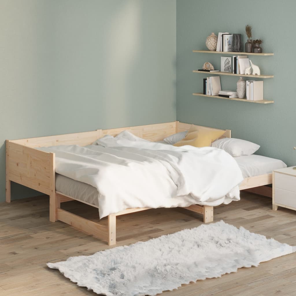Sohvasänky ulosvedettävä täysi mänty 2x (90x200) cm - Sisustajankoti.fi