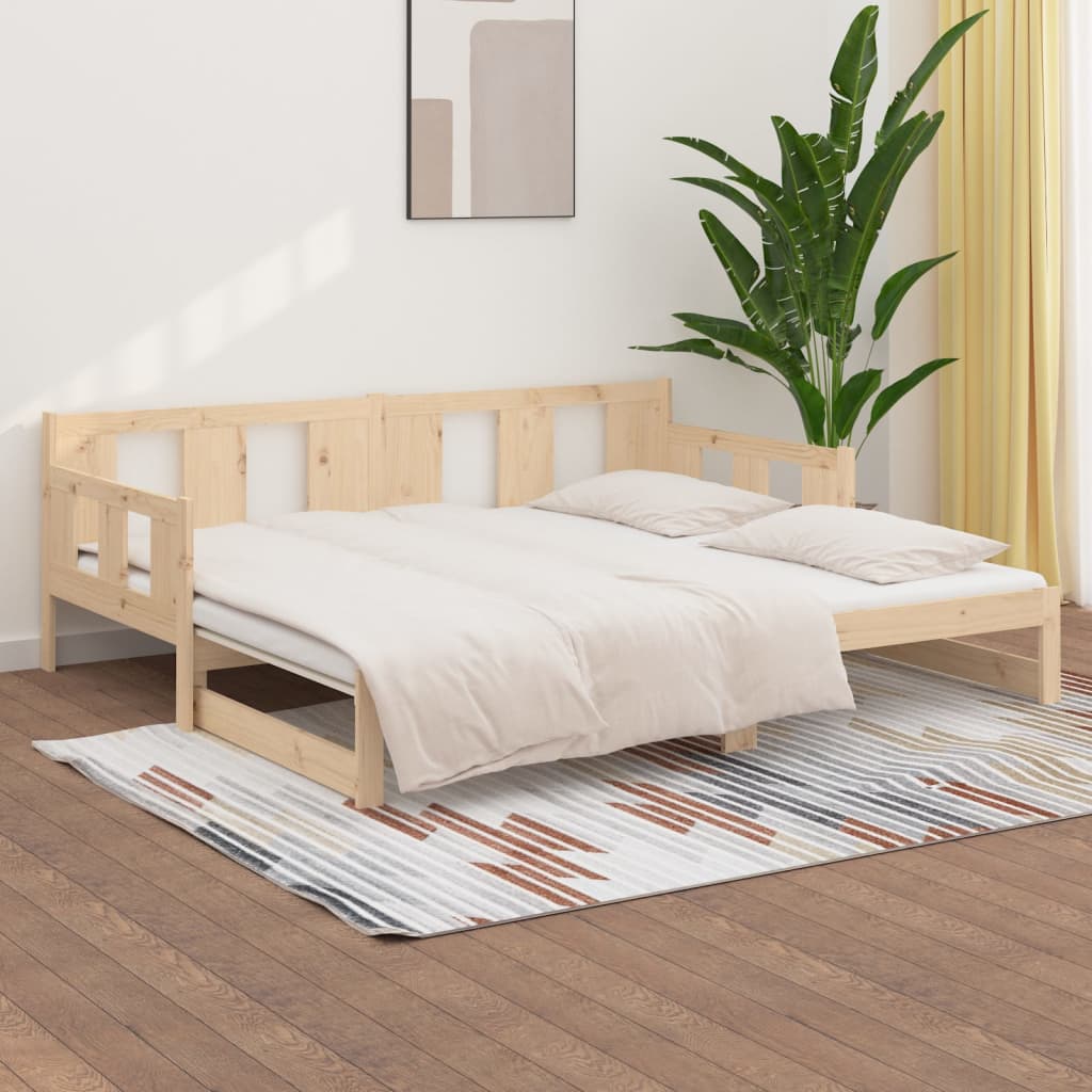 Sohvasänky ulosvedettävä täysi mänty 2x (90x200) cm - Sisustajankoti.fi