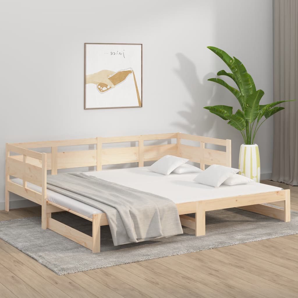 Sohvasänky ulosvedettävä täysi mänty 2x (90x200) cm - Sisustajankoti.fi