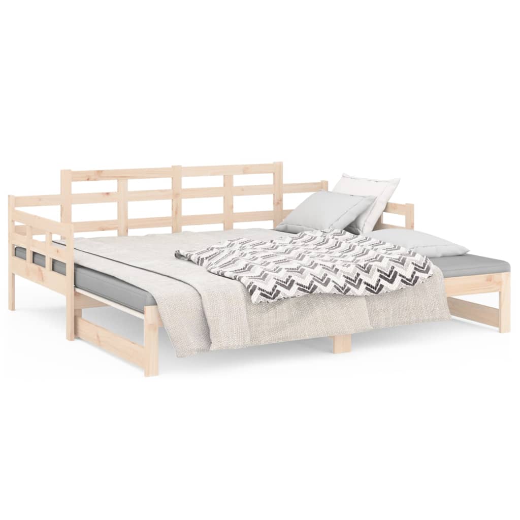 Sohvasänky ulosvedettävä täysi mänty 2x (80x200) cm - Sisustajankoti.fi