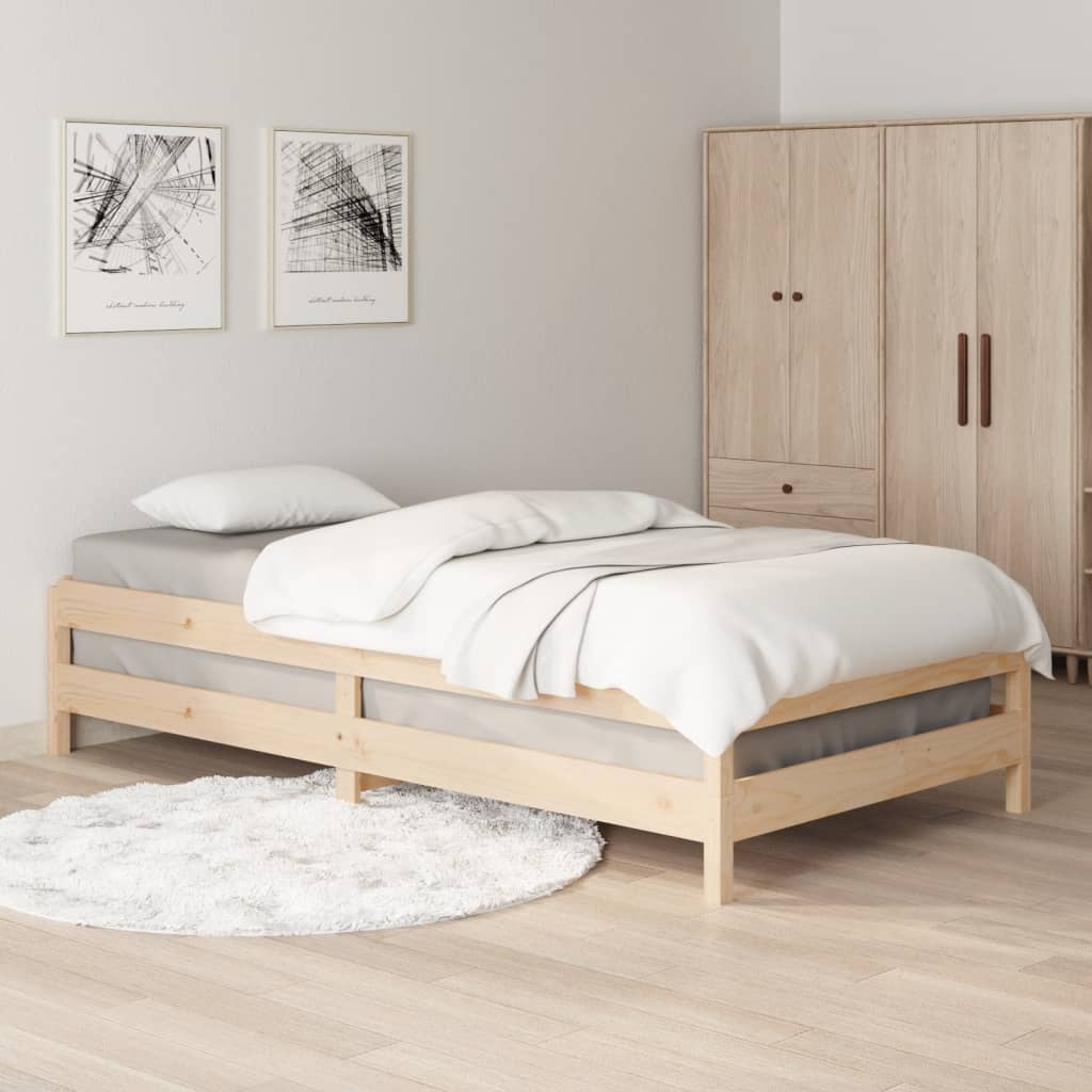 Pinottava sänky 80x200 cm täysi mänty - Sisustajankoti.fi