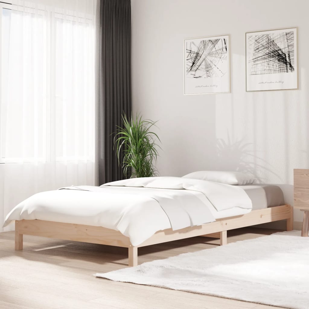 Pinottava sänky 80x200 cm täysi mänty - Sisustajankoti.fi