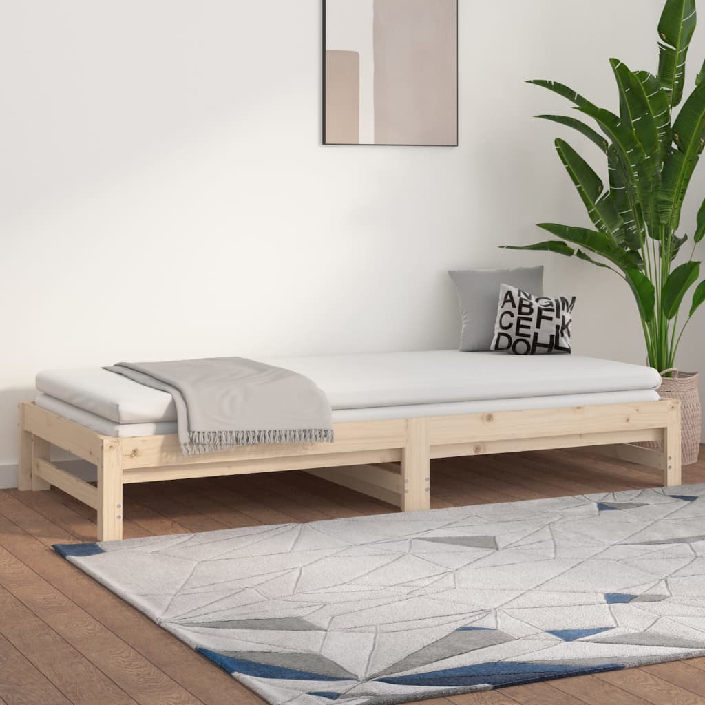 Sohvasänky ulosvedettävä 2x (90x190) cm täysi mänty - Sisustajankoti.fi