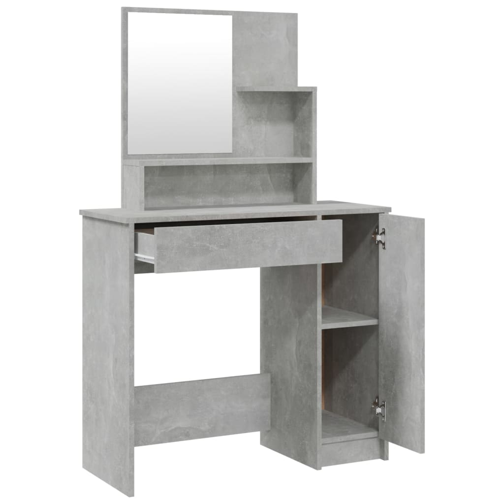 Peilipöytä betoninharmaa 86,5x35x136 cm - Sisustajankoti.fi