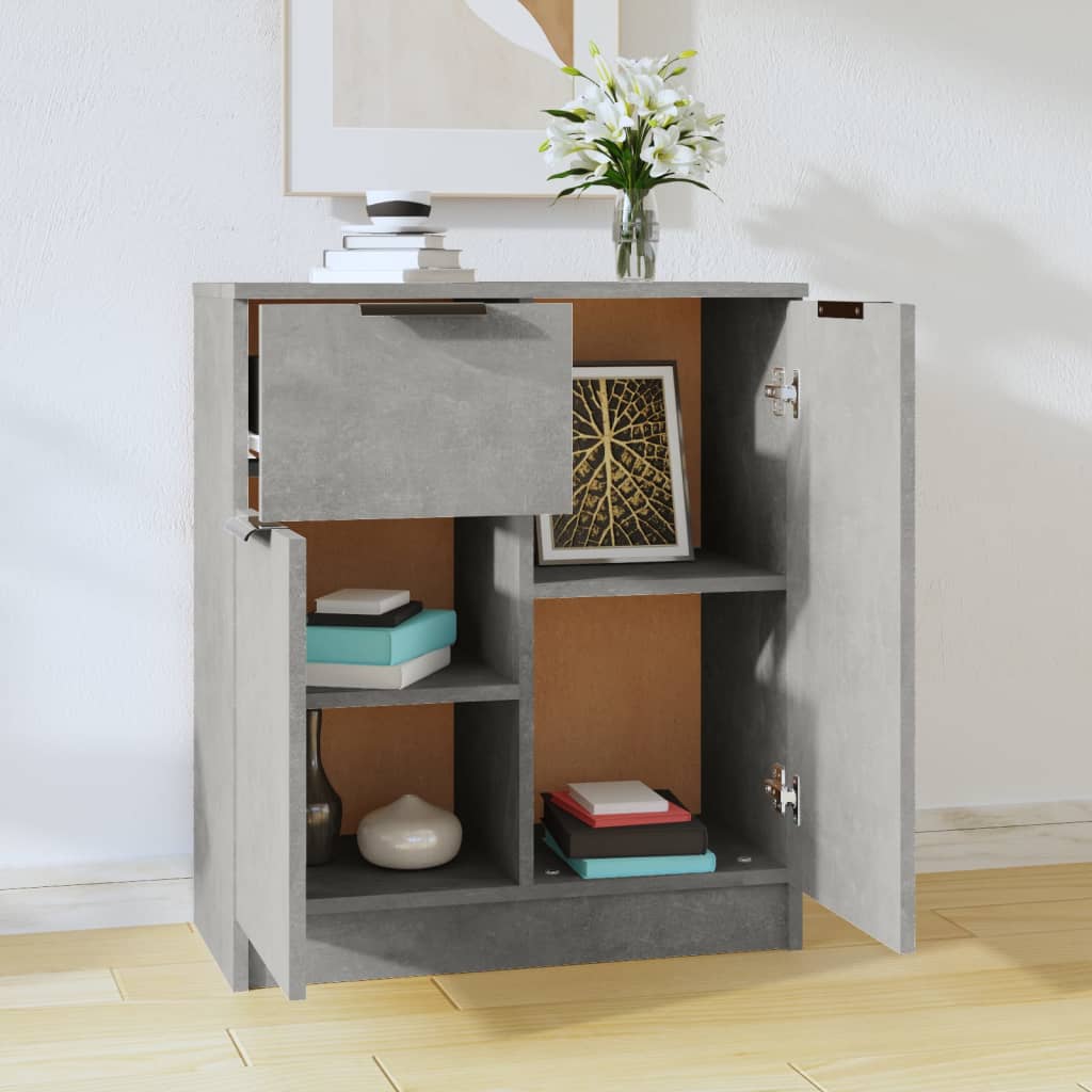 Senkki betoninharmaa 60x30x70 cm tekninen puu - Sisustajankoti.fi