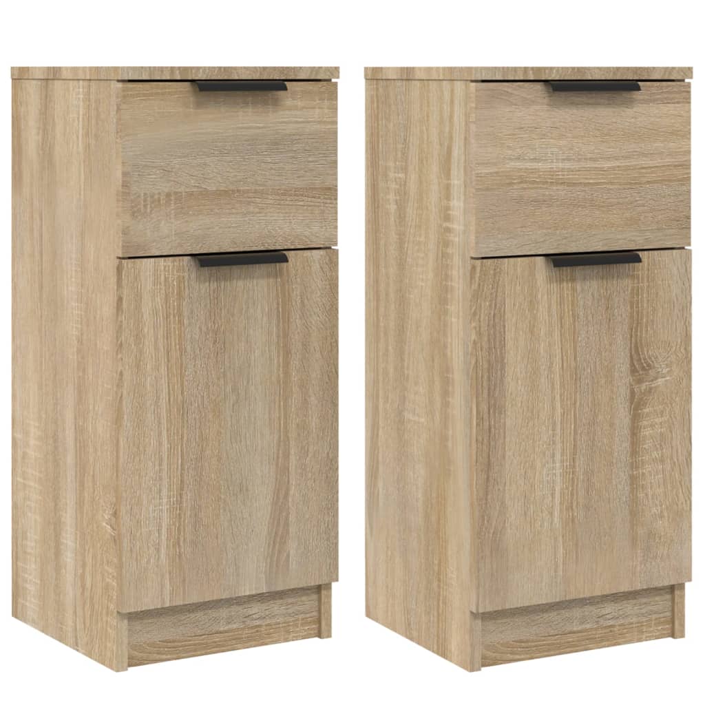 Senkit 2 kpl Sonoma-tammi 30x30x70 cm tekninen puu - Sisustajankoti.fi