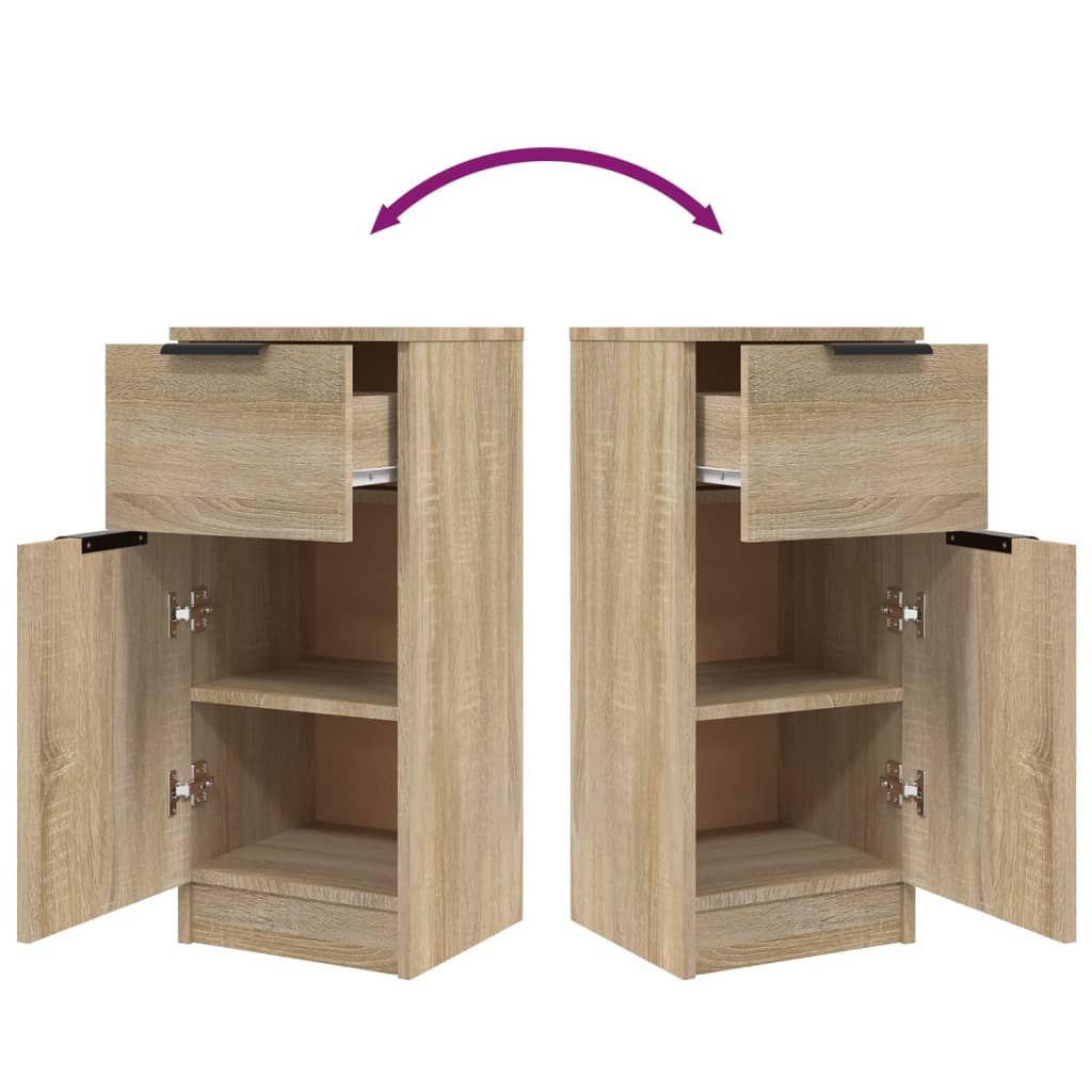 Senkit 2 kpl Sonoma-tammi 30x30x70 cm tekninen puu - Sisustajankoti.fi