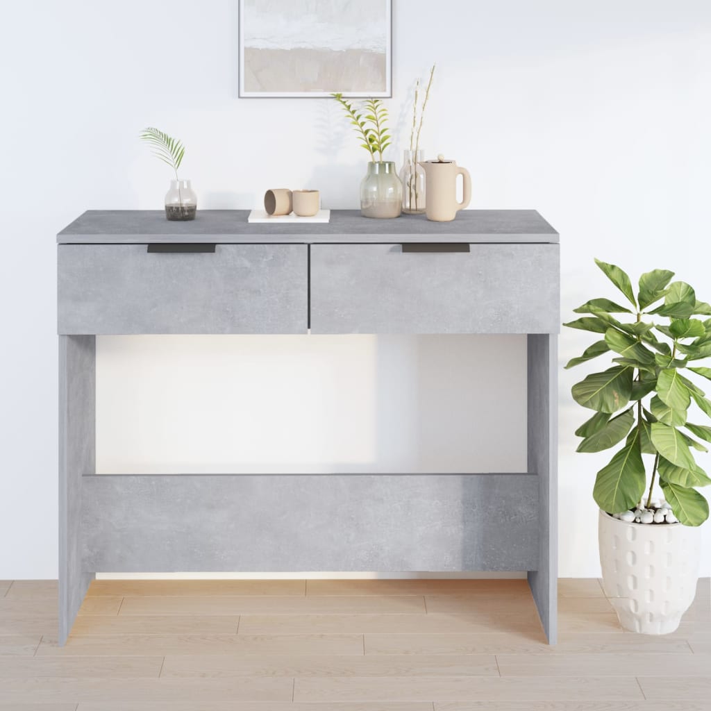 Konsolipöytä betoninharmaa 90x36x75 cm tekninen puu - Sisustajankoti.fi