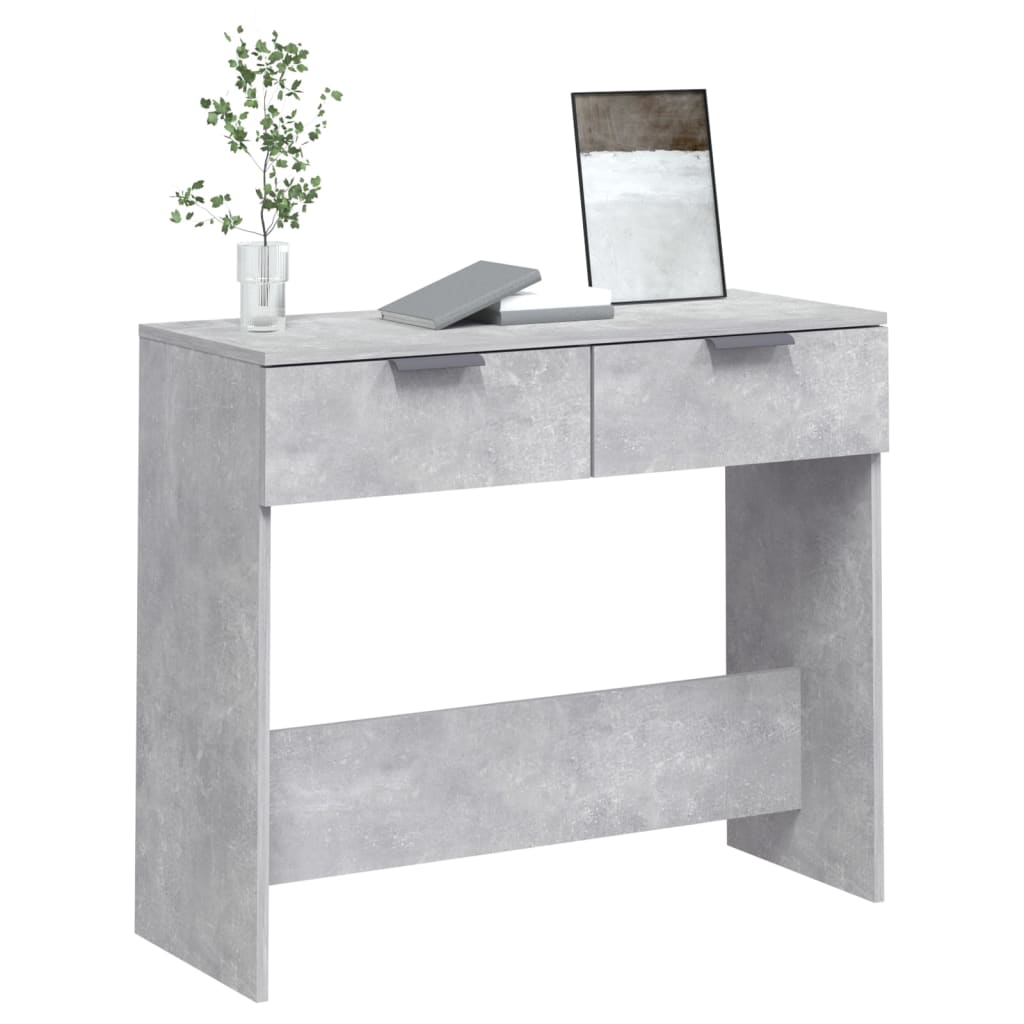 Konsolipöytä betoninharmaa 90x36x75 cm tekninen puu - Sisustajankoti.fi