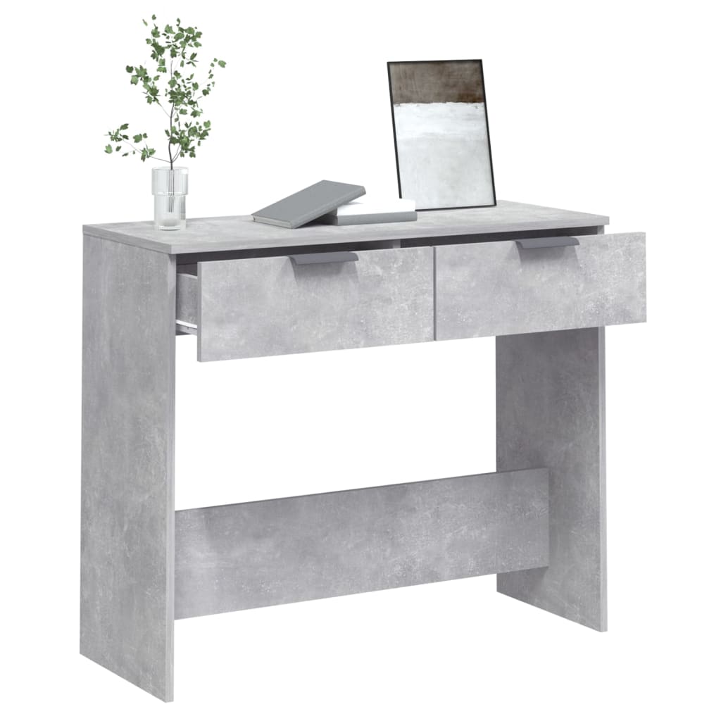 Konsolipöytä betoninharmaa 90x36x75 cm tekninen puu - Sisustajankoti.fi