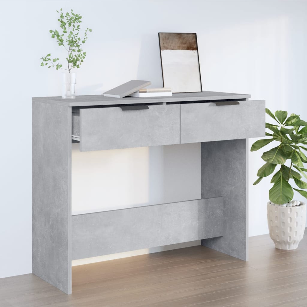 Konsolipöytä betoninharmaa 90x36x75 cm tekninen puu - Sisustajankoti.fi