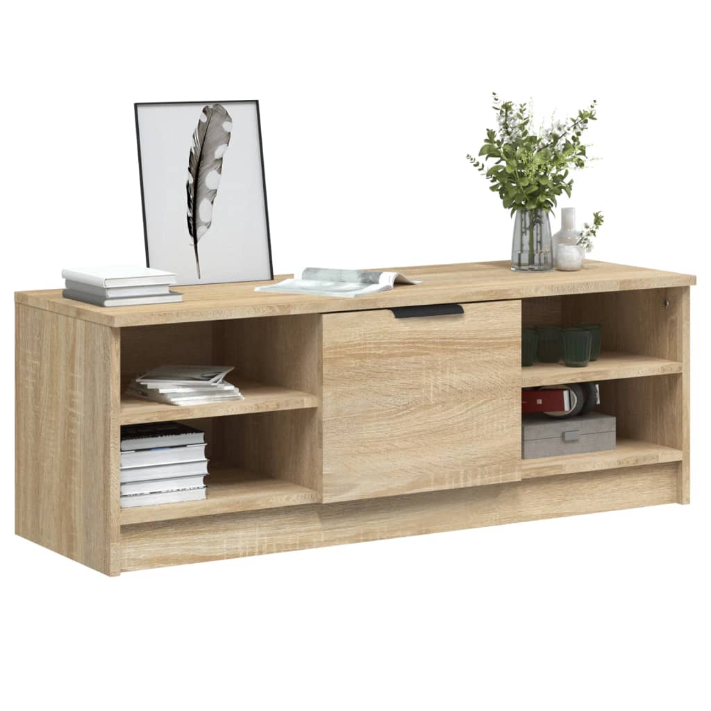 TV-taso Sonoma-tammi 102x35,5x36,5 cm tekninen puu - Sisustajankoti.fi