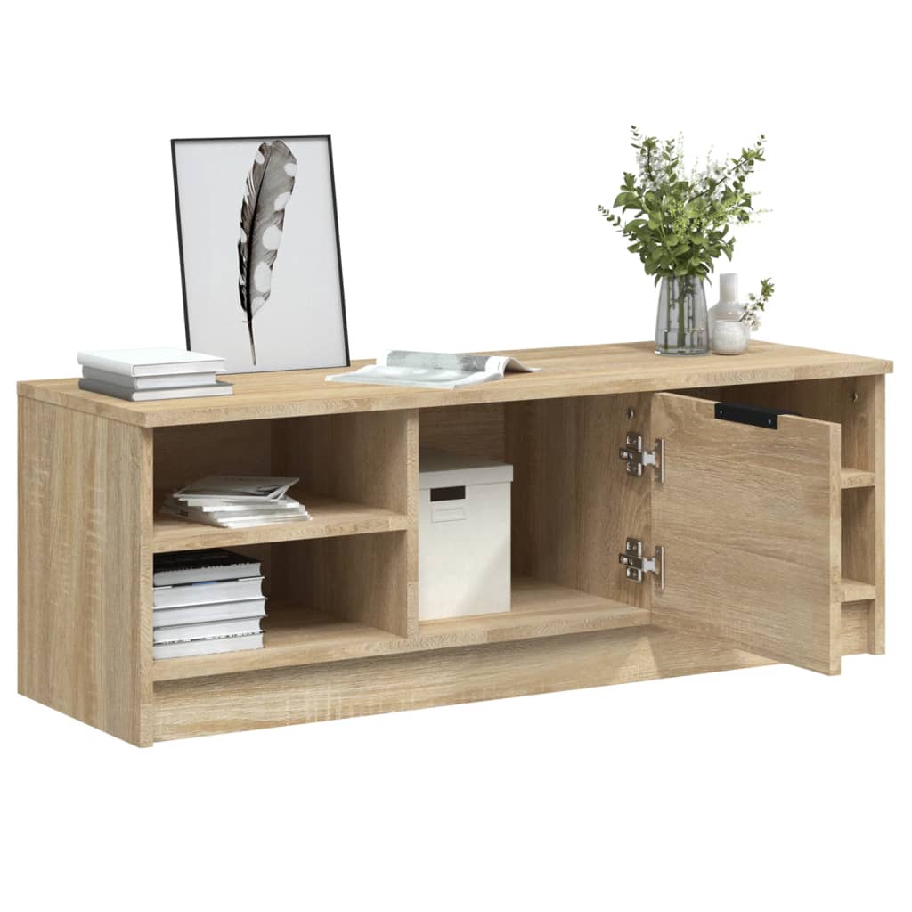 TV-taso Sonoma-tammi 102x35,5x36,5 cm tekninen puu - Sisustajankoti.fi