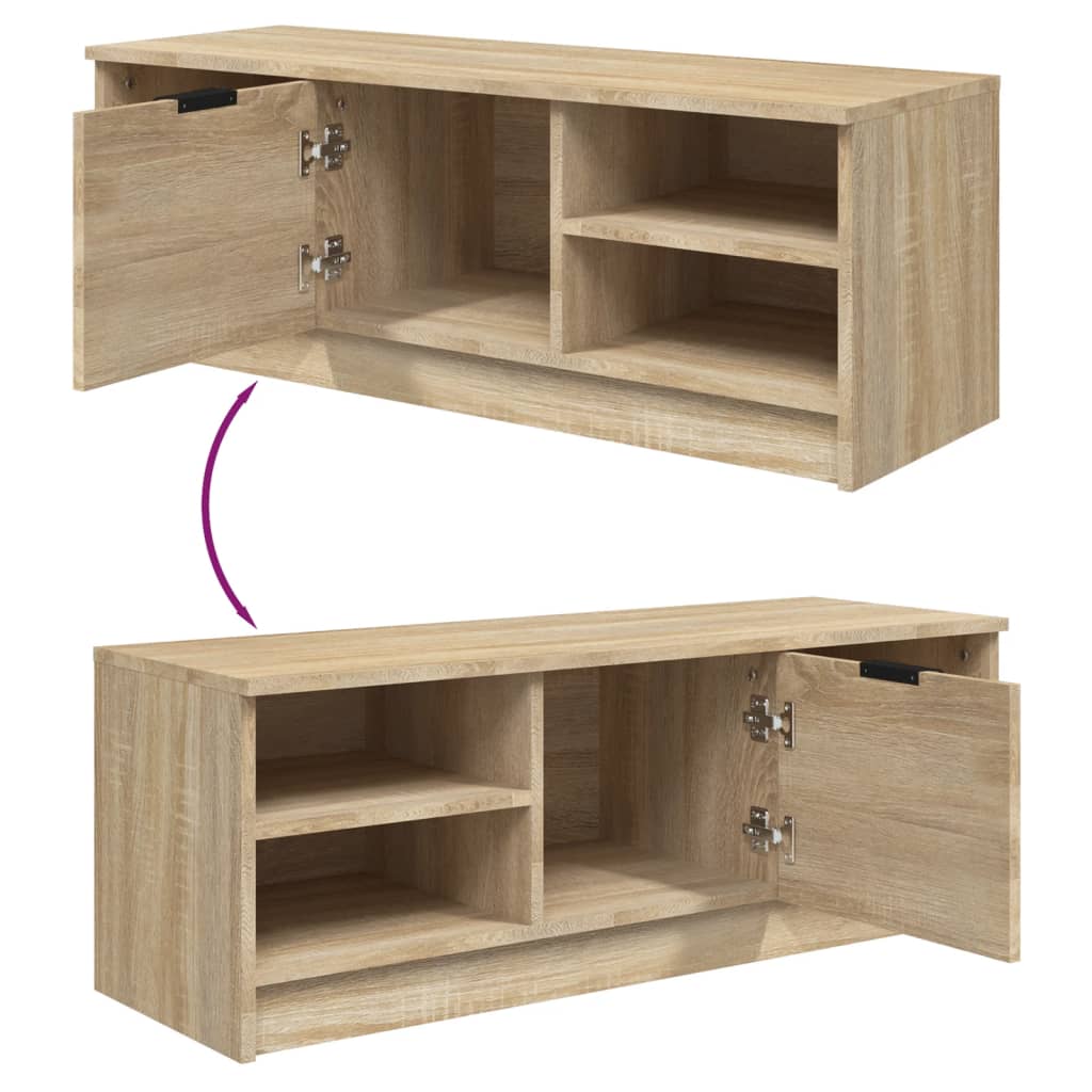 TV-taso Sonoma-tammi 102x35,5x36,5 cm tekninen puu - Sisustajankoti.fi