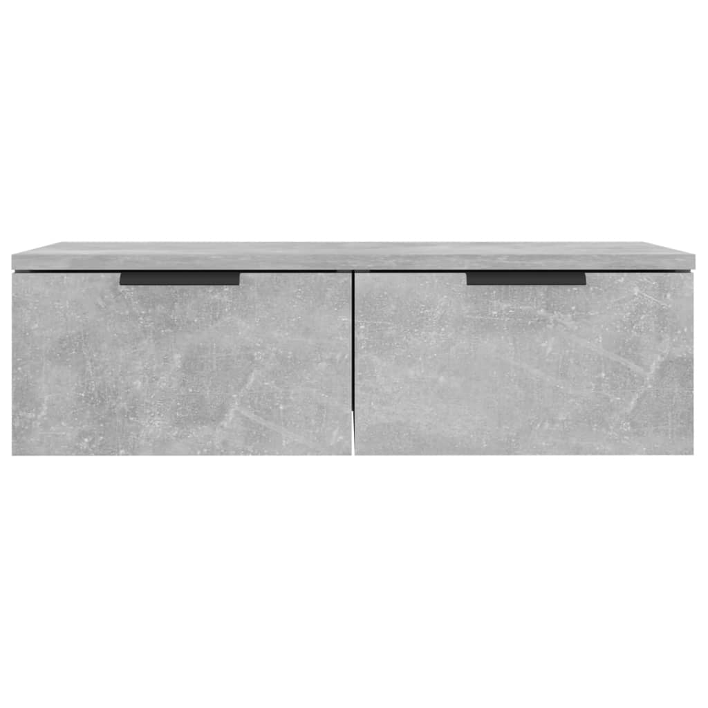 Seinäkaappi betoninharmaa 68x30x20 cm tekninen puu - Sisustajankoti.fi