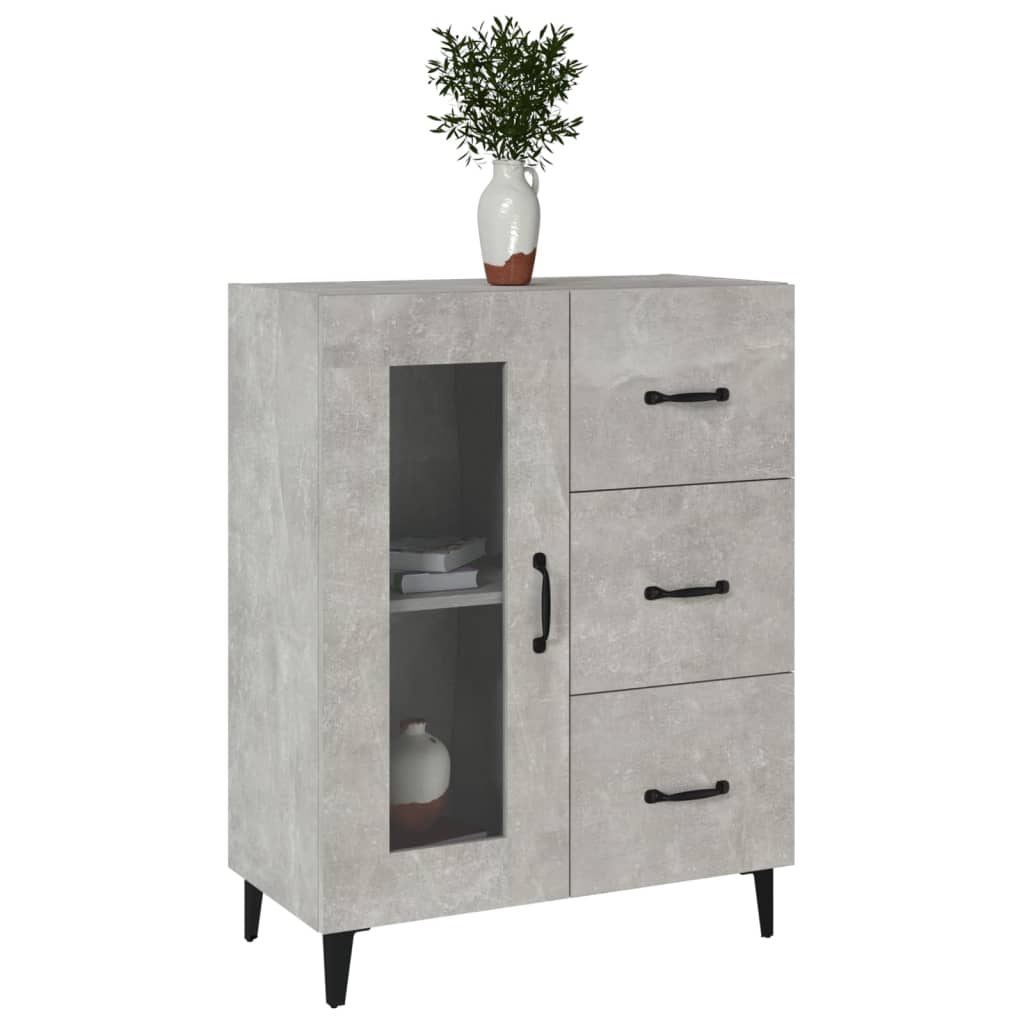 Senkki betoninharmaa 69,5x34x90 cm tekninen puu - Sisustajankoti.fi
