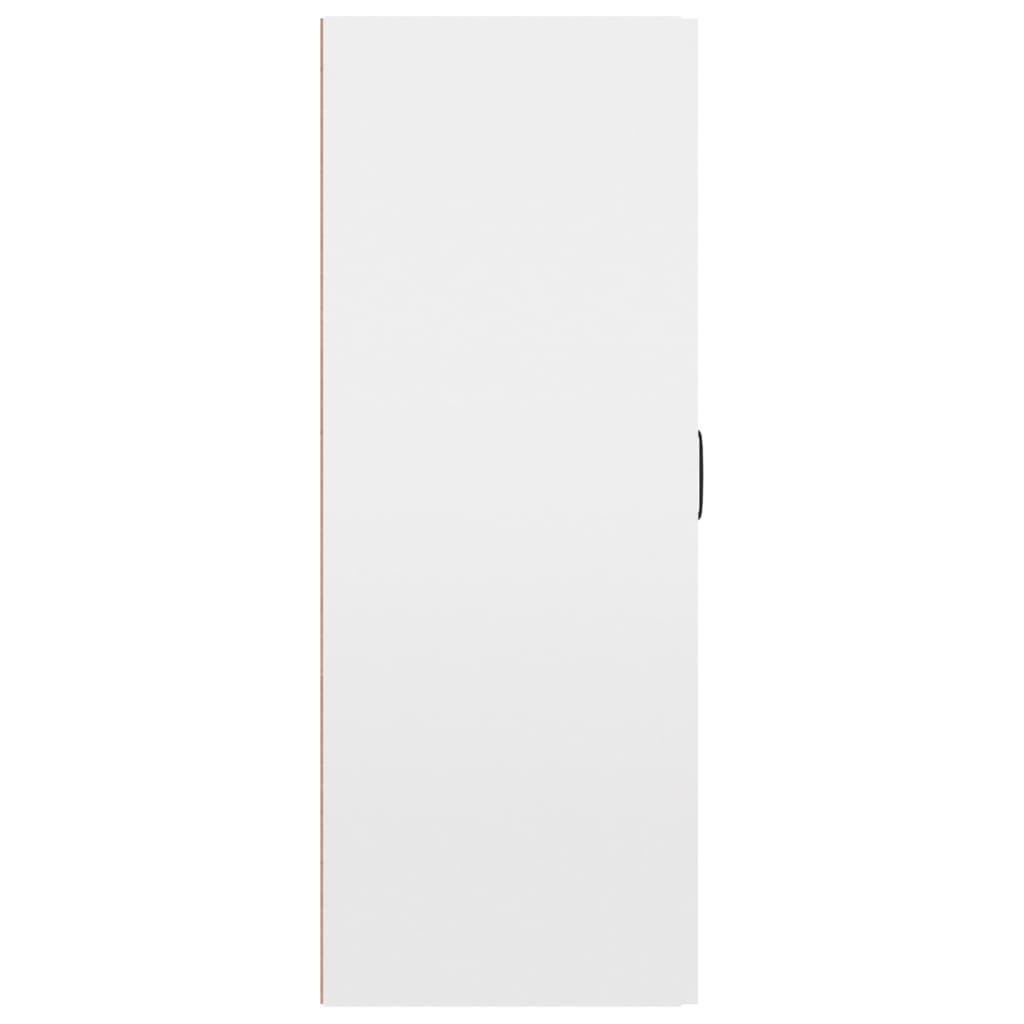 Riippuva kaappi korkeakiilto valk. 69,5x34x90 cm tekninen puu - Sisustajankoti.fi