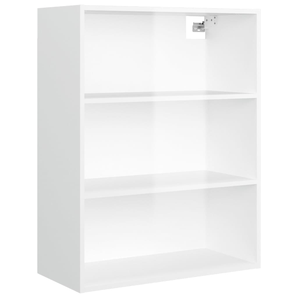 Riippuva seinäkaappi korkeakiilto valkoinen 69,5x32,5x90 cm - Sisustajankoti.fi