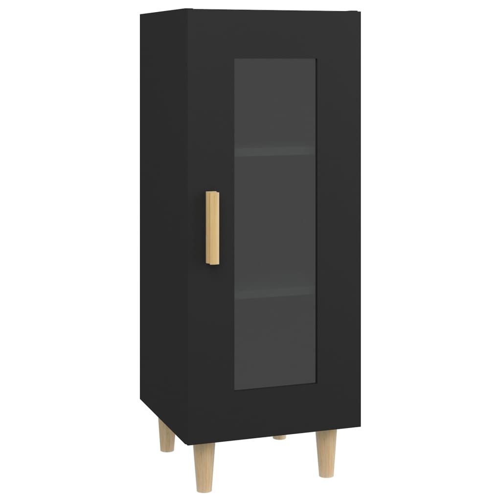Senkki musta 34,5x34x90 cm tekninen puu - Sisustajankoti.fi