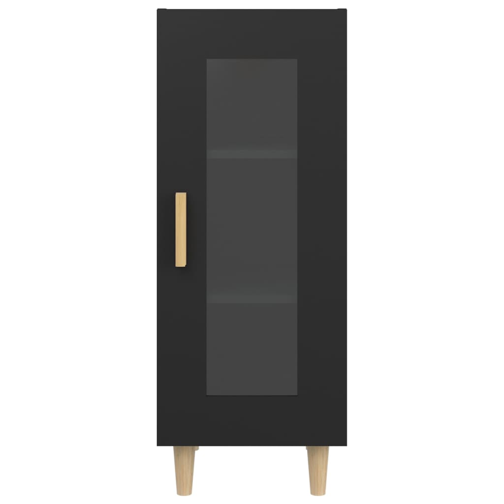 Senkki musta 34,5x34x90 cm tekninen puu - Sisustajankoti.fi
