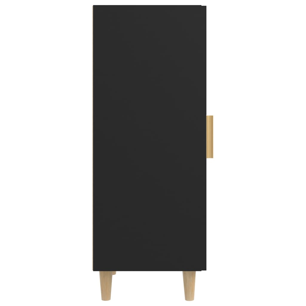Senkki musta 34,5x34x90 cm tekninen puu - Sisustajankoti.fi