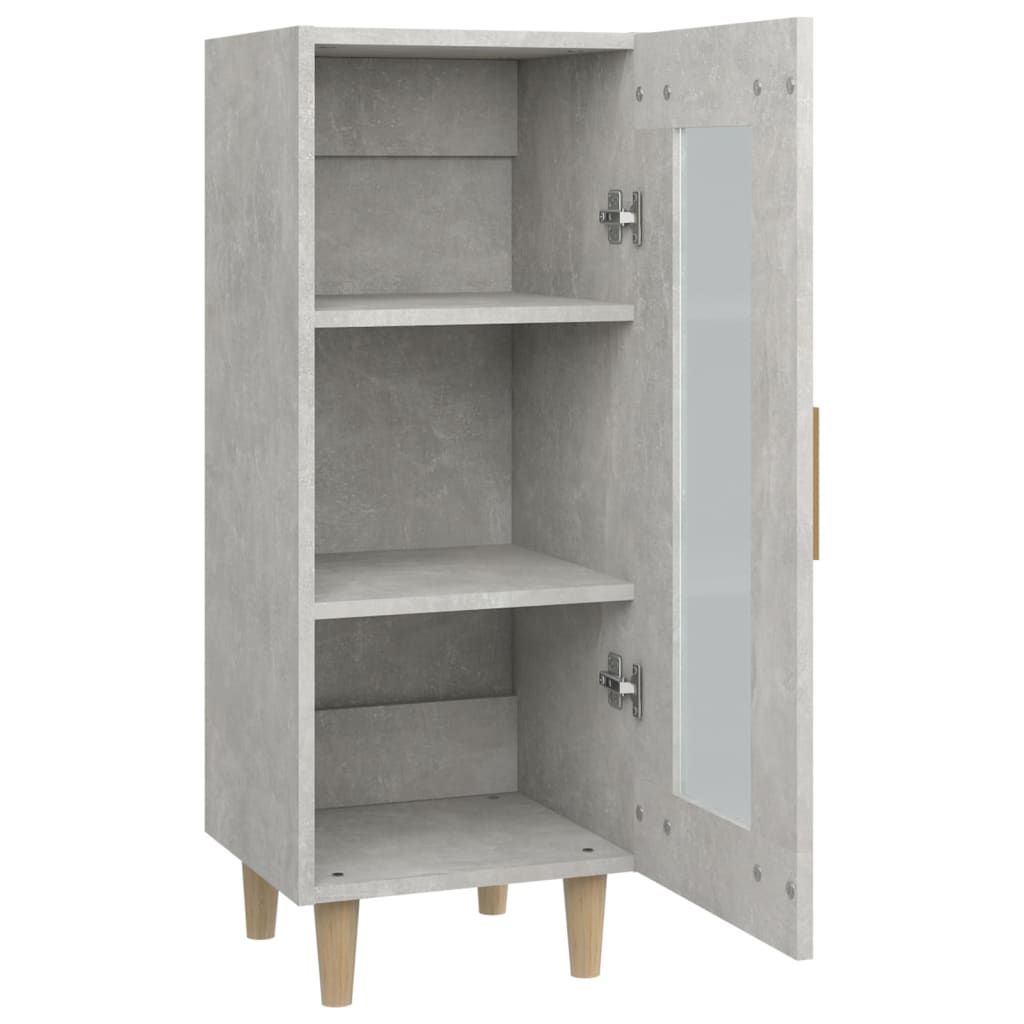Senkki betoninharmaa 34,5x34x90 cm tekninen puu - Sisustajankoti.fi