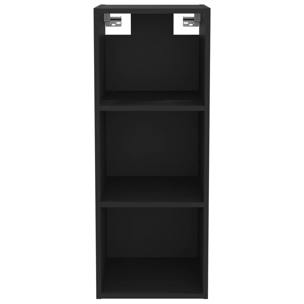 Seinäkaappi musta 34,5x32,5x90 cm tekninen puu - Sisustajankoti.fi