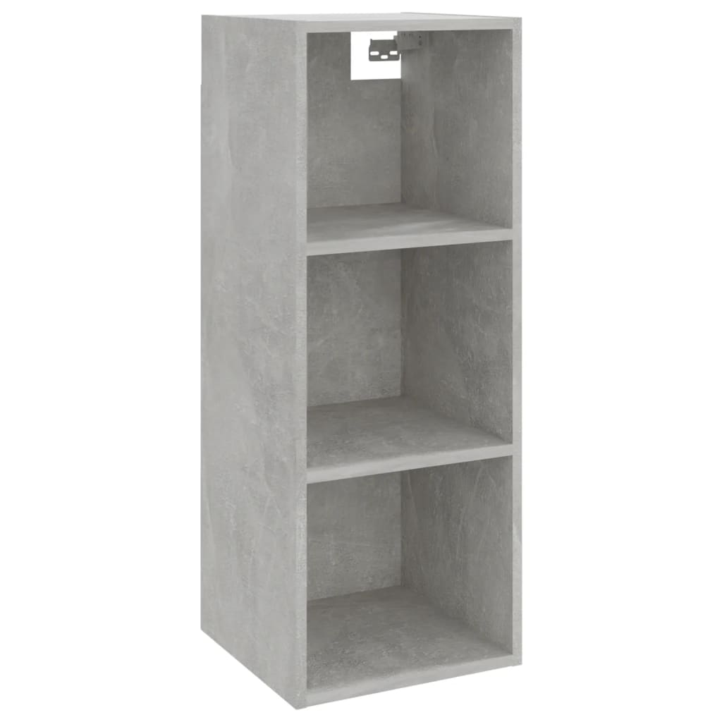 Seinäkaappi betoninharmaa 34,5x32,5x90 cm tekninen puu - Sisustajankoti.fi
