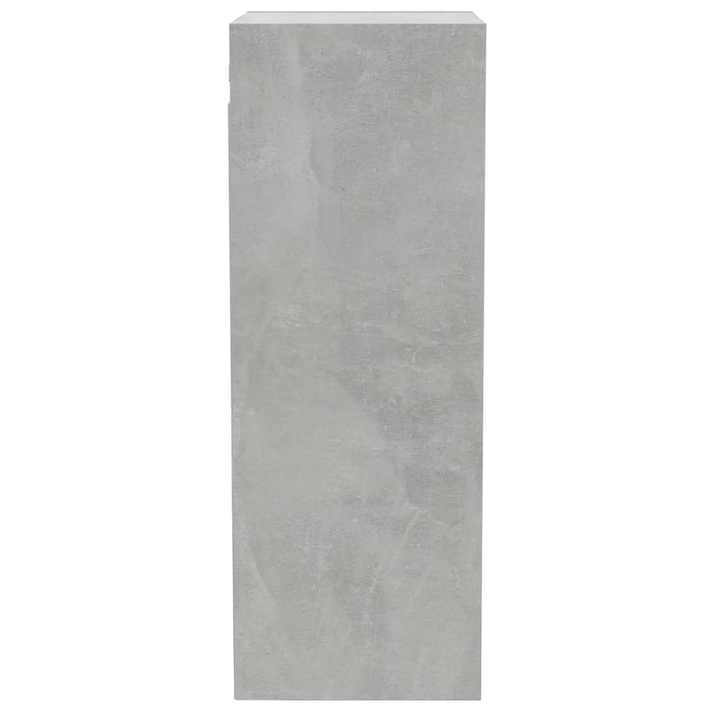 Seinäkaappi betoninharmaa 34,5x32,5x90 cm tekninen puu - Sisustajankoti.fi