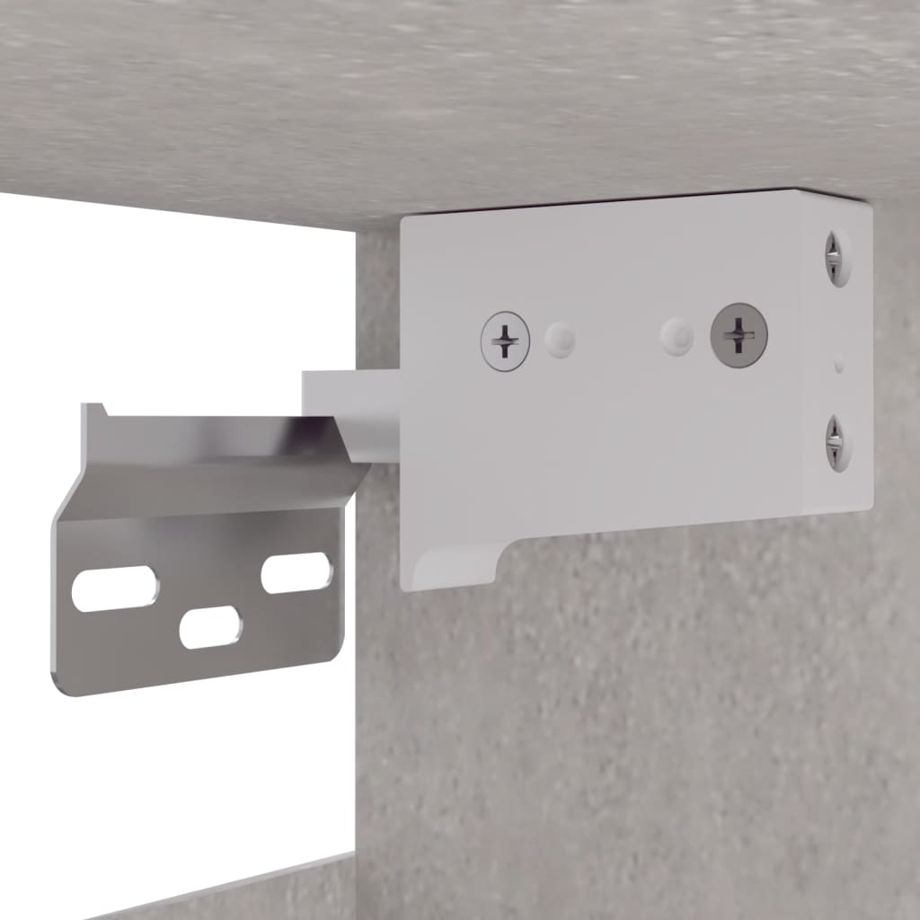 Seinäkaappi betoninharmaa 34,5x32,5x90 cm tekninen puu - Sisustajankoti.fi