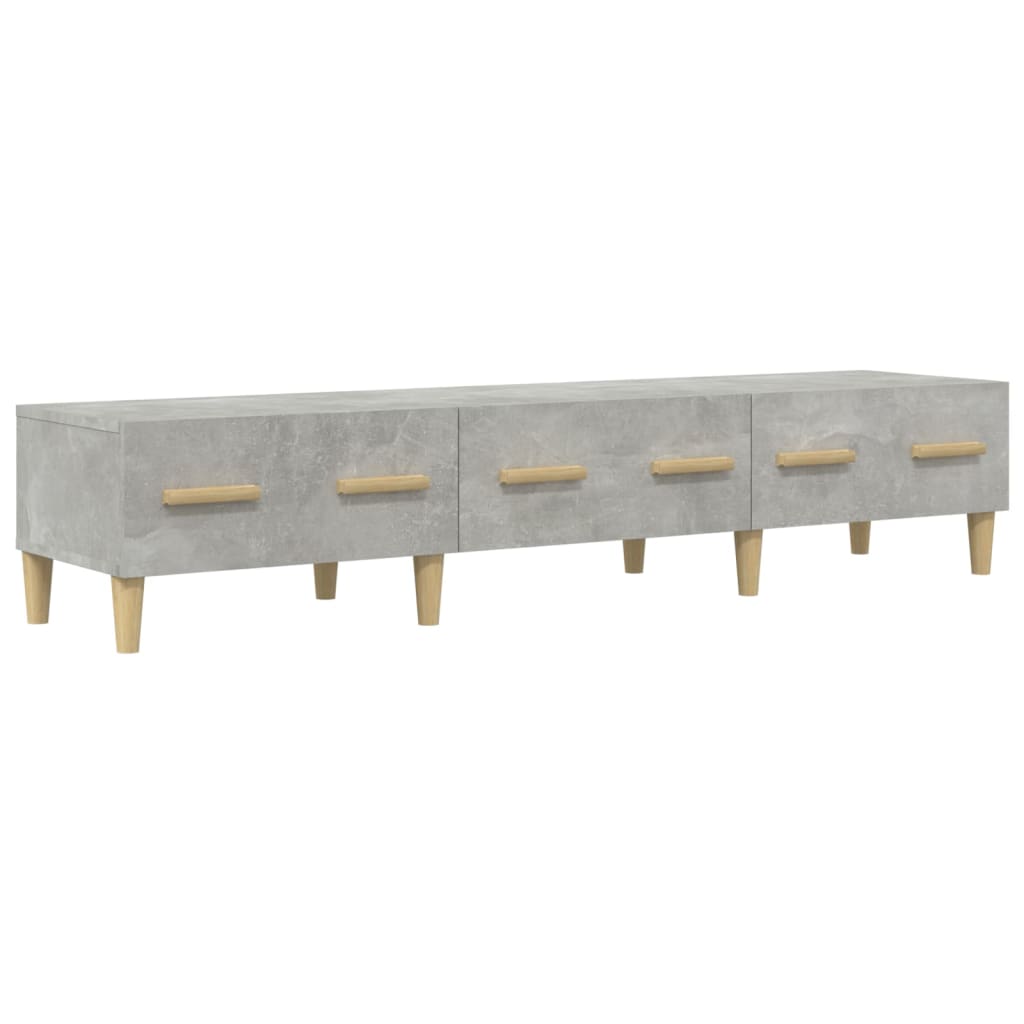 TV-taso betoninharmaa 150x34,5x30 cm tekninen puu - Sisustajankoti.fi