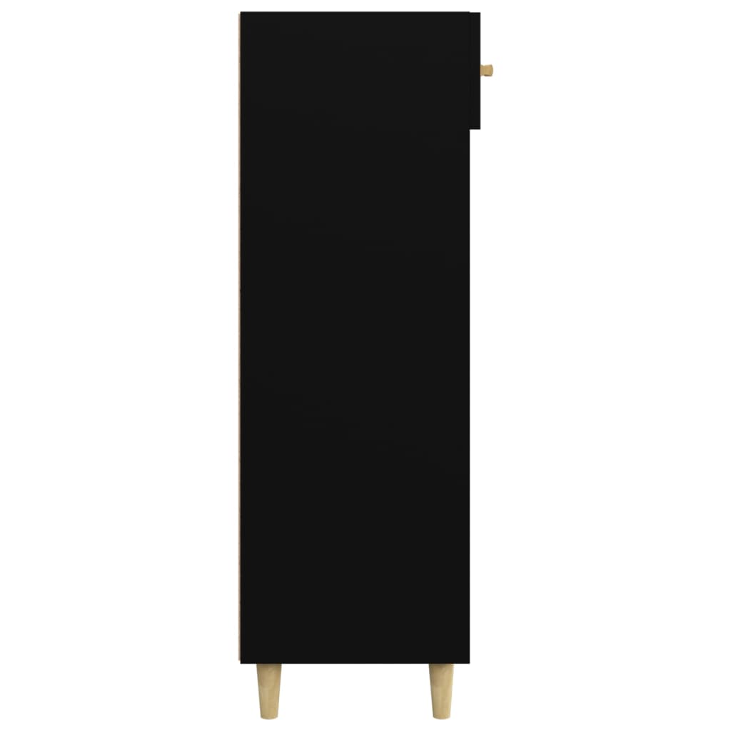 Kenkäkaappi musta 60x35x105 cm tekninen puu - Sisustajankoti.fi