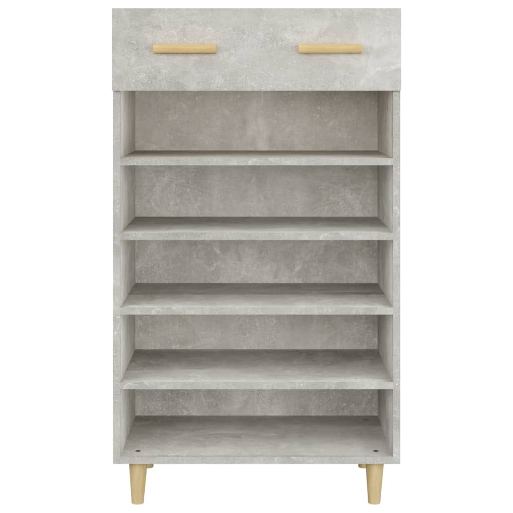Kenkäkaappi betoninharmaa 60x35x105 cm tekninen puu - Sisustajankoti.fi