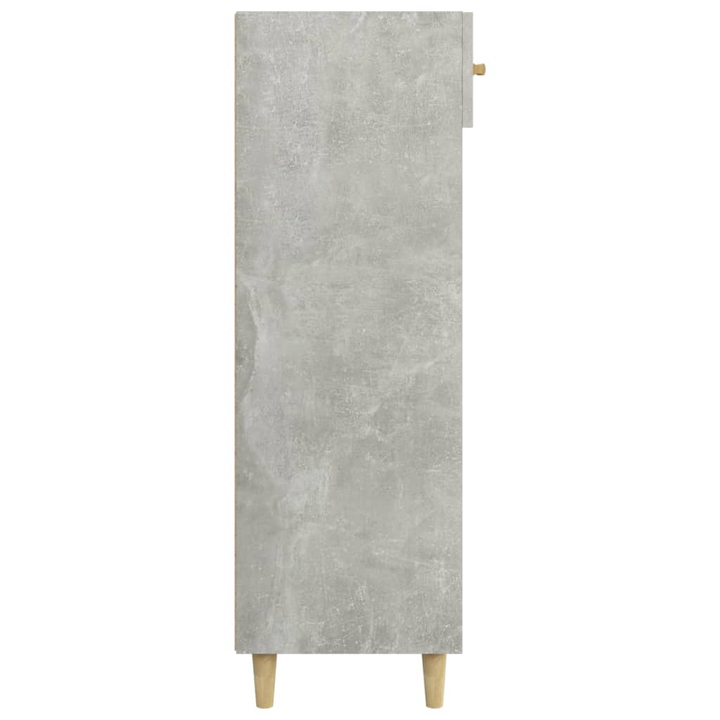 Kenkäkaappi betoninharmaa 60x35x105 cm tekninen puu - Sisustajankoti.fi