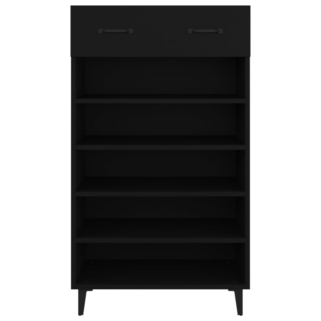 Kenkäkaappi musta 60x35x105 cm tekninen puu - Sisustajankoti.fi