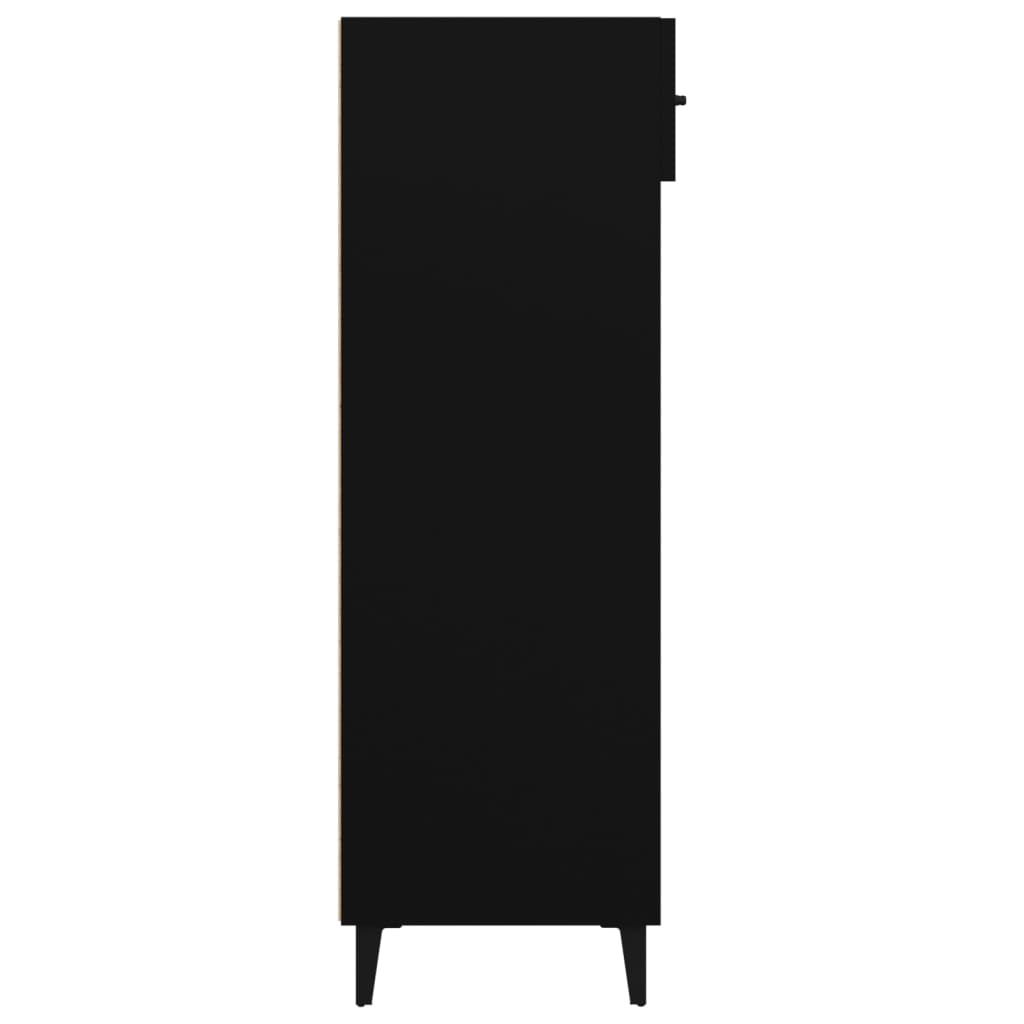 Kenkäkaappi musta 60x35x105 cm tekninen puu - Sisustajankoti.fi