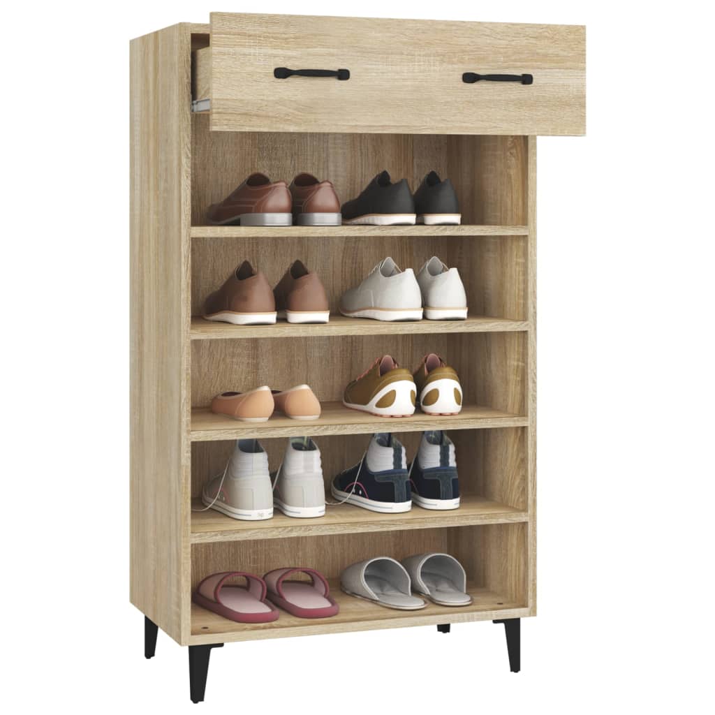 Kenkäkaappi Sonoma-tammi 60x35x105 cm tekninen puu - Sisustajankoti.fi