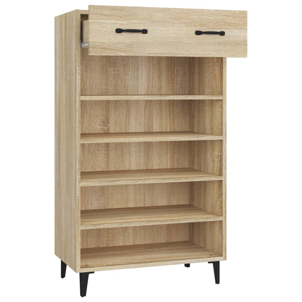Kenkäkaappi Sonoma-tammi 60x35x105 cm tekninen puu - Sisustajankoti.fi
