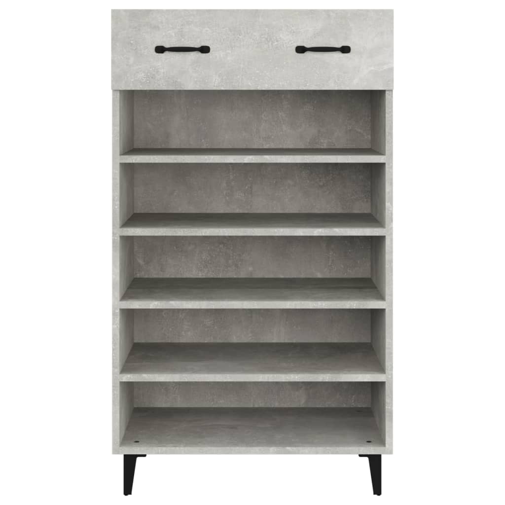 Kenkäkaappi betoninharmaa 60x35x105 cm tekninen puu - Sisustajankoti.fi