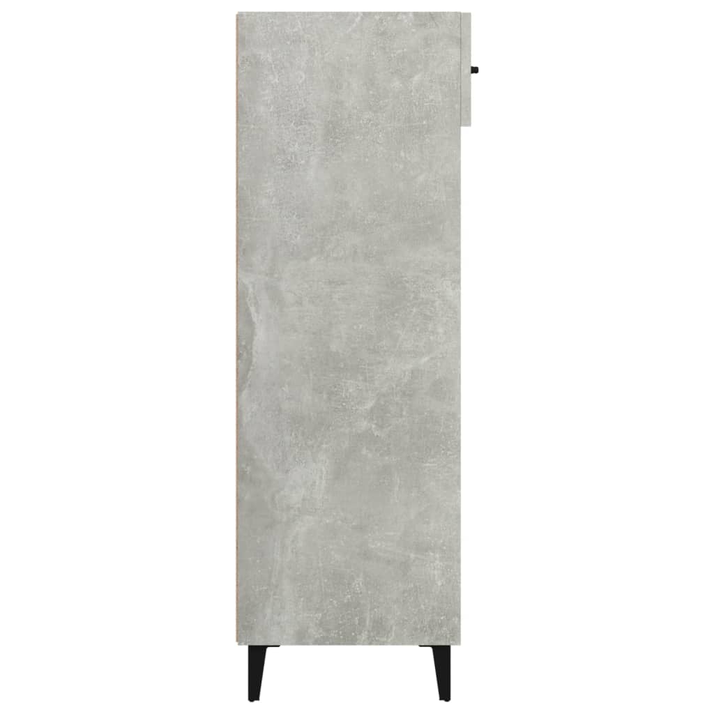 Kenkäkaappi betoninharmaa 60x35x105 cm tekninen puu - Sisustajankoti.fi