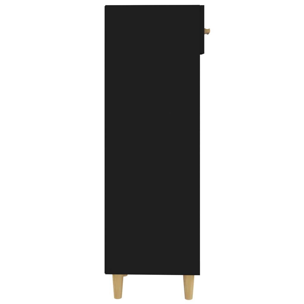 Kenkäkaappi musta 30x35x105 cm tekninen puu - Sisustajankoti.fi