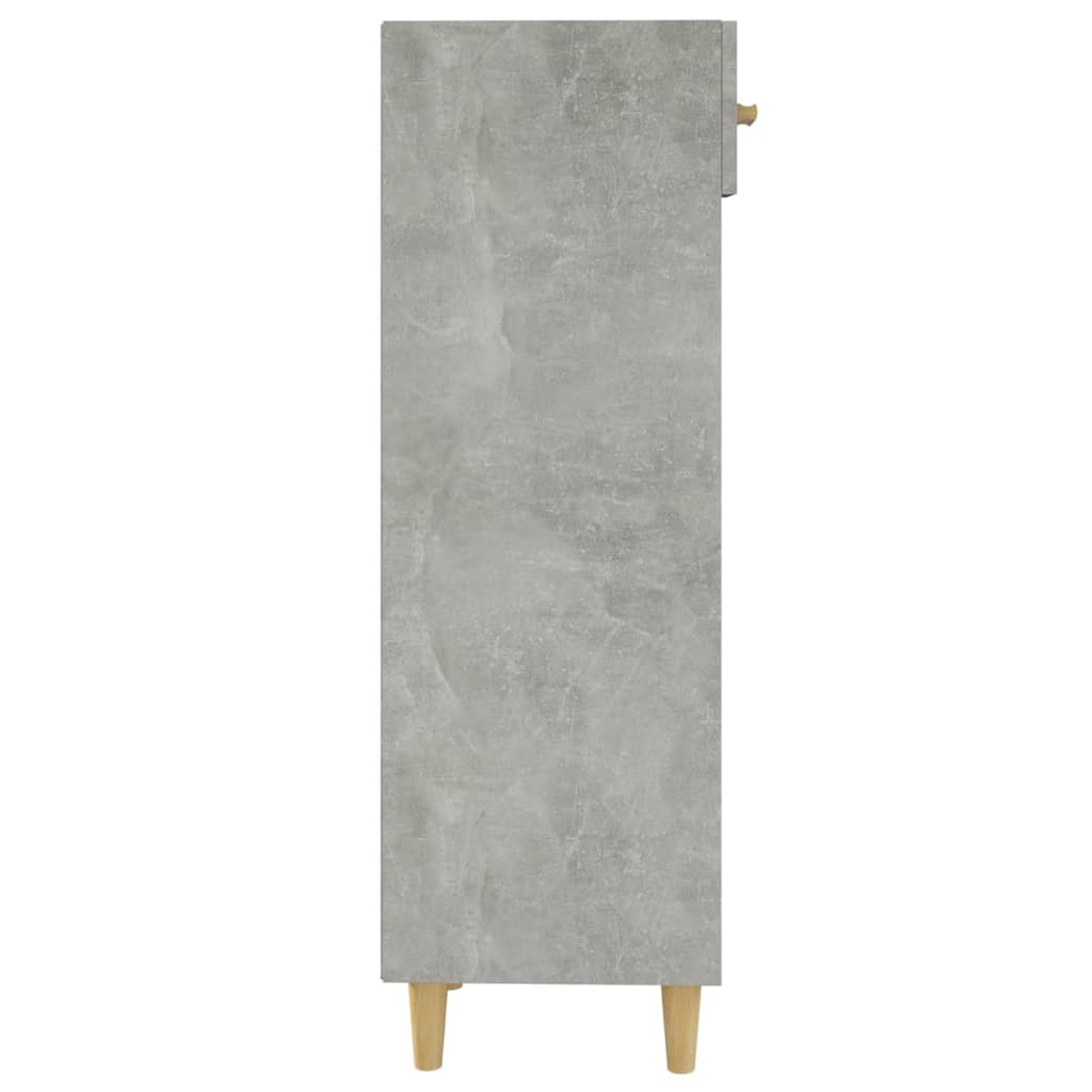 Kenkäkaappi betoninharmaa 30x35x105 cm tekninen puu - Sisustajankoti.fi