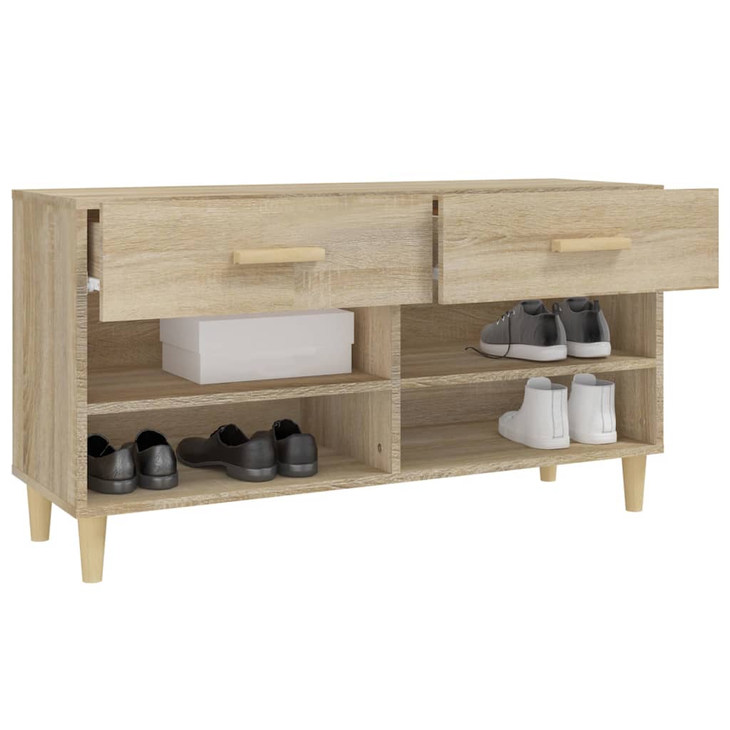Kenkäkaappi Sonoma-tammi 102x35x55 cm tekninen puu - Sisustajankoti.fi