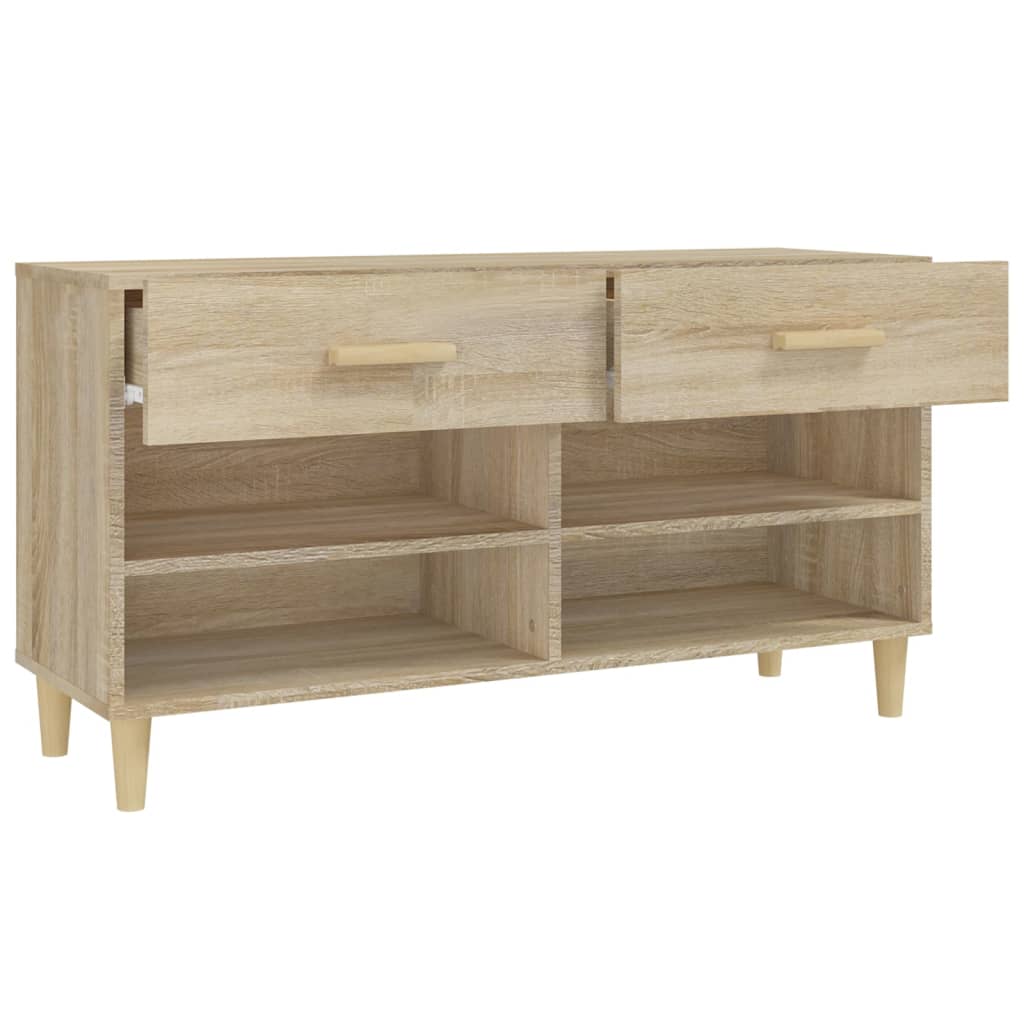 Kenkäkaappi Sonoma-tammi 102x35x55 cm tekninen puu - Sisustajankoti.fi