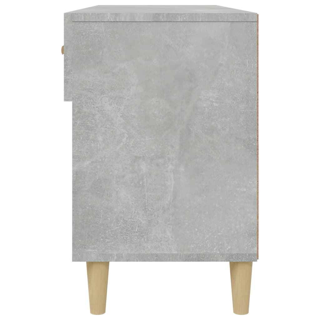 Kenkäkaappi betoninharmaa 102x35x55 cm tekninen puu - Sisustajankoti.fi