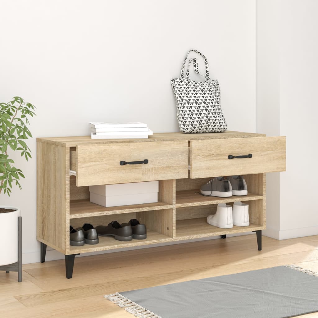 Kenkäkaappi Sonoma-tammi 102x35x55 cm tekninen puu - Sisustajankoti.fi
