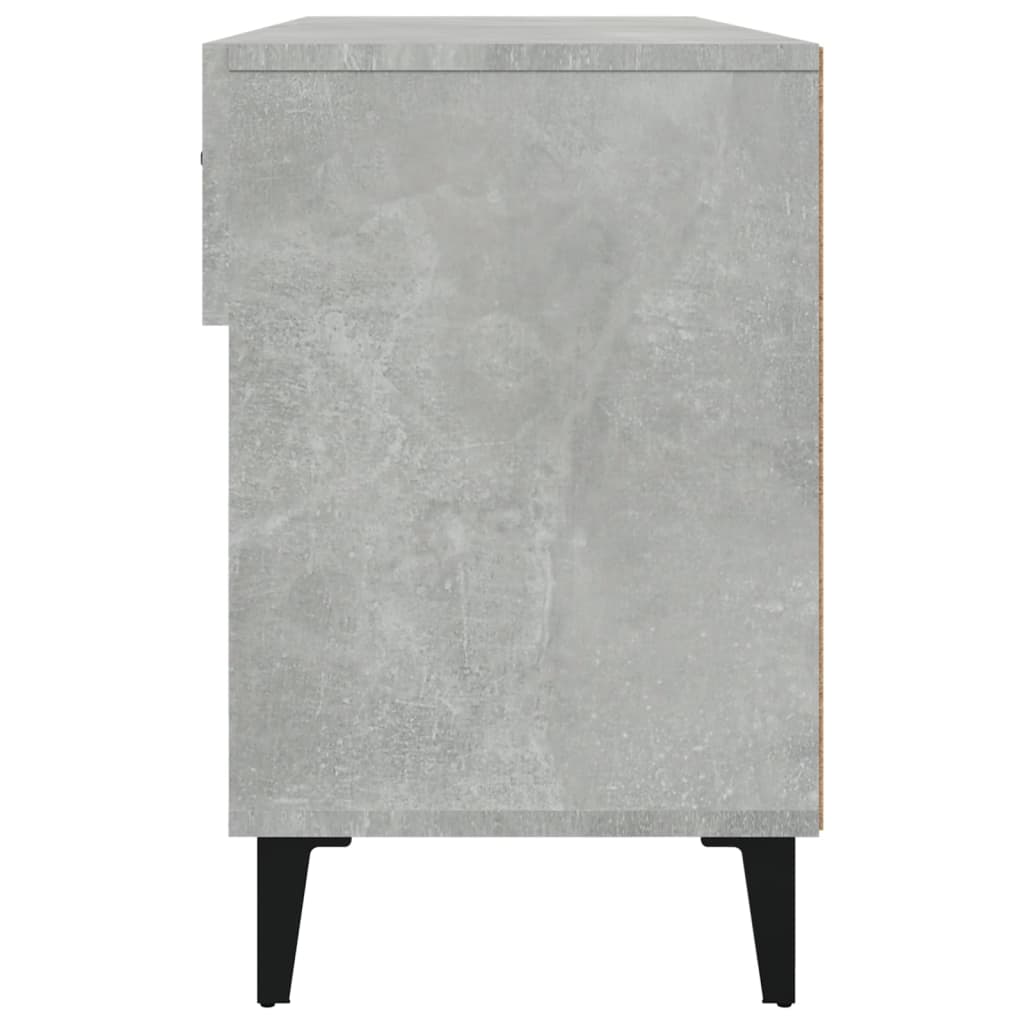 Kenkäkaappi betoninharmaa 102x35x55 cm tekninen puu - Sisustajankoti.fi
