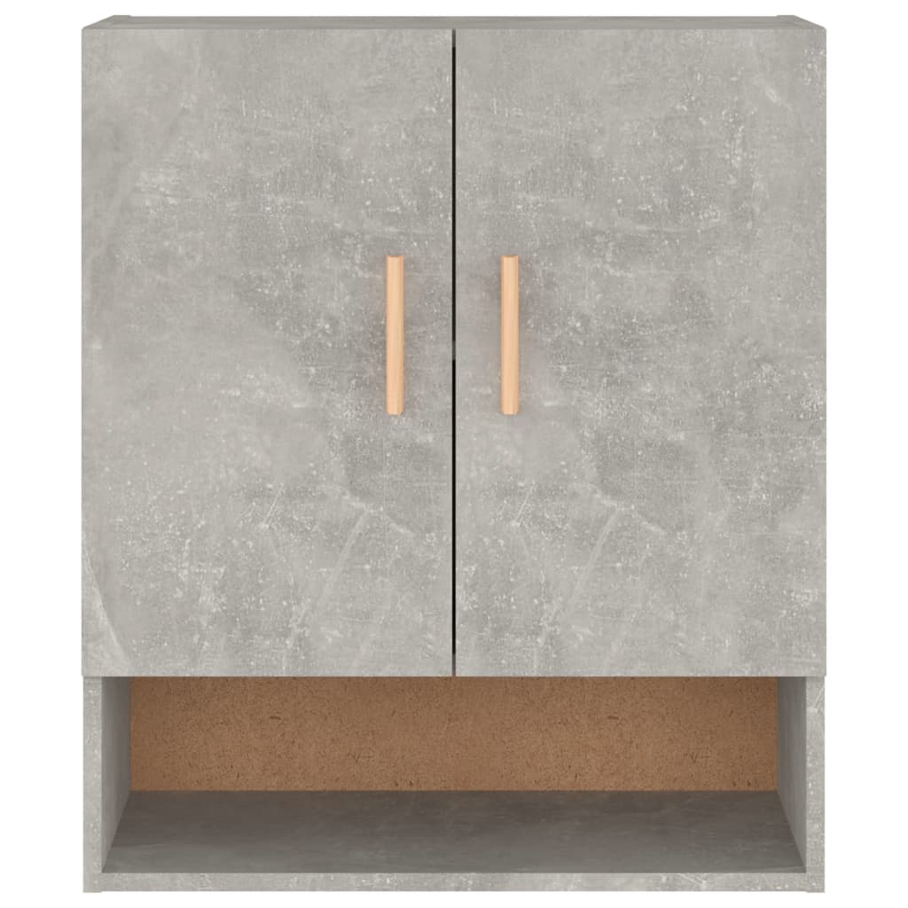 Seinäkaappi betoninharmaa 60x31x70 cm tekninen puu - Sisustajankoti.fi