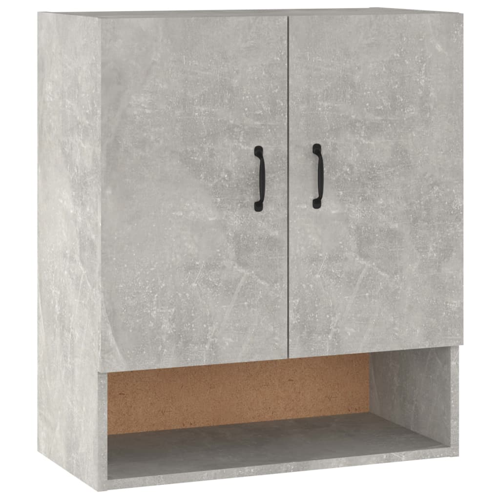 Seinäkaappi betoninharmaa 60x31x70 cm tekninen puu - Sisustajankoti.fi