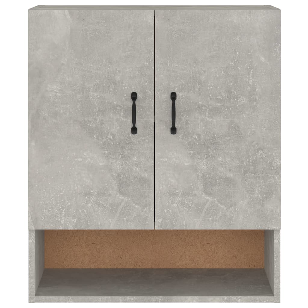 Seinäkaappi betoninharmaa 60x31x70 cm tekninen puu - Sisustajankoti.fi
